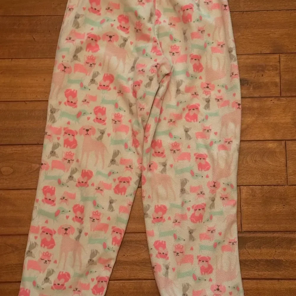 simple joys by carters Size 8 Girls Warm Cozy‎ Puppy Pajama Pants.